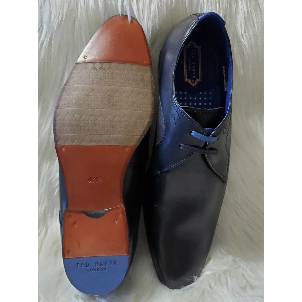 Ted Baker London Plain Toe Derby - Black 40.5